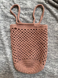 Lightweight Crochet Market Bag Large ( light brown)