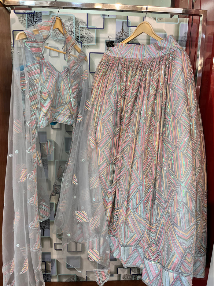 Bollywood sequin Lehenga