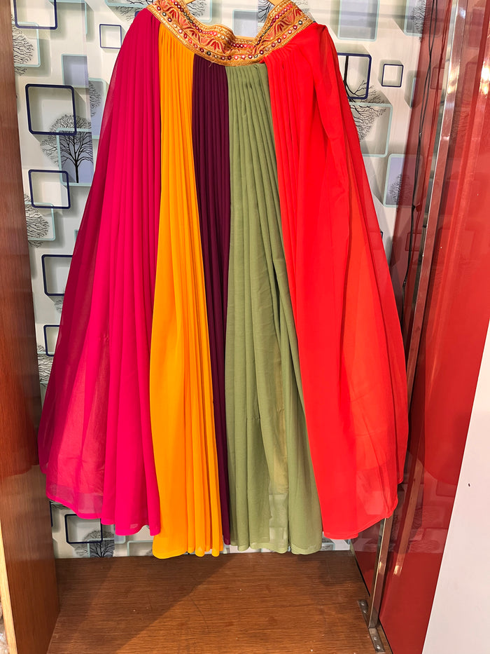 Trendy Fusion Lehenga Attire