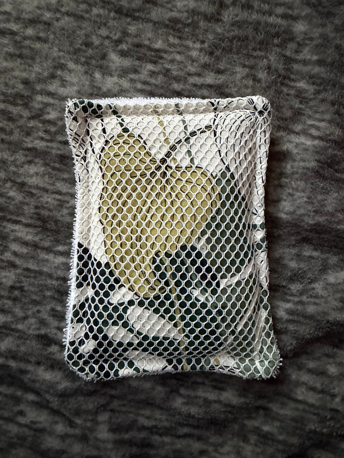 Monstera Leaves reusable dish scrubber sponge