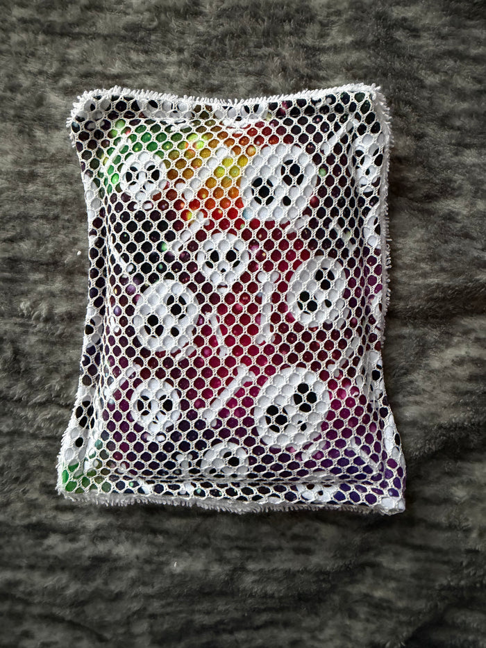 Rainbow Galaxy Skulls  reusable dish scrubber sponge