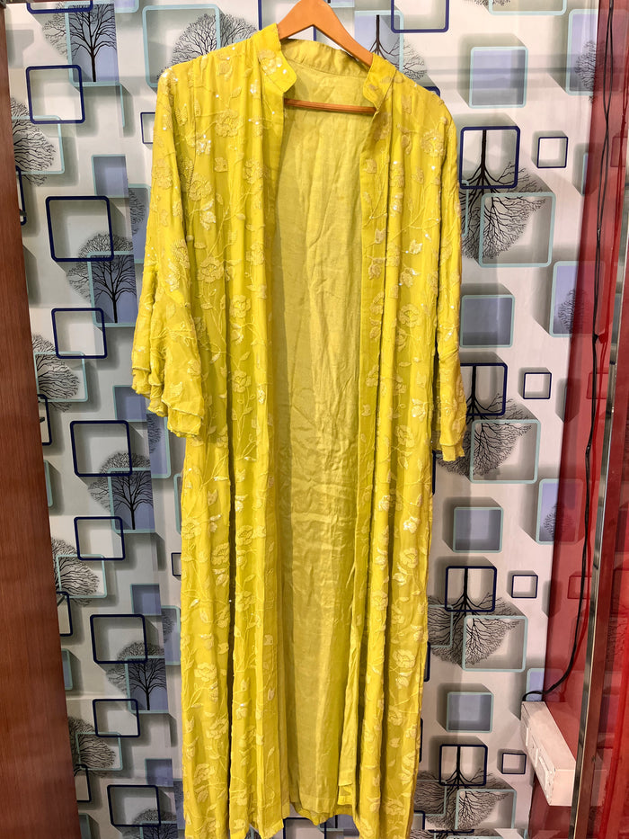 Drape dress with long cape