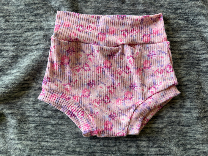 Pink Floral  12-18m bummies