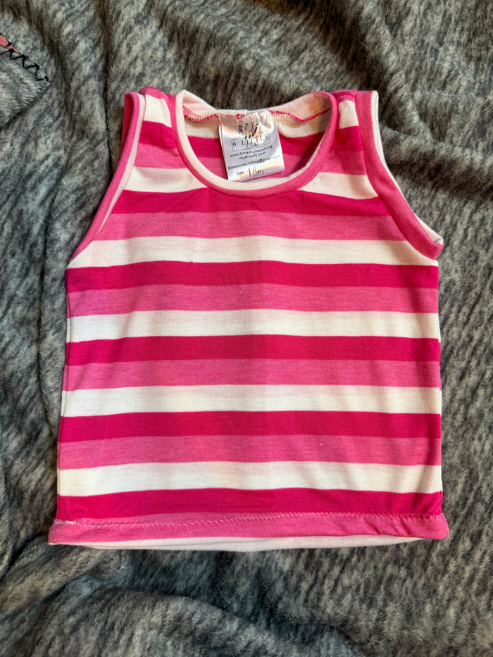 Pink Stripes 18m Tanktop