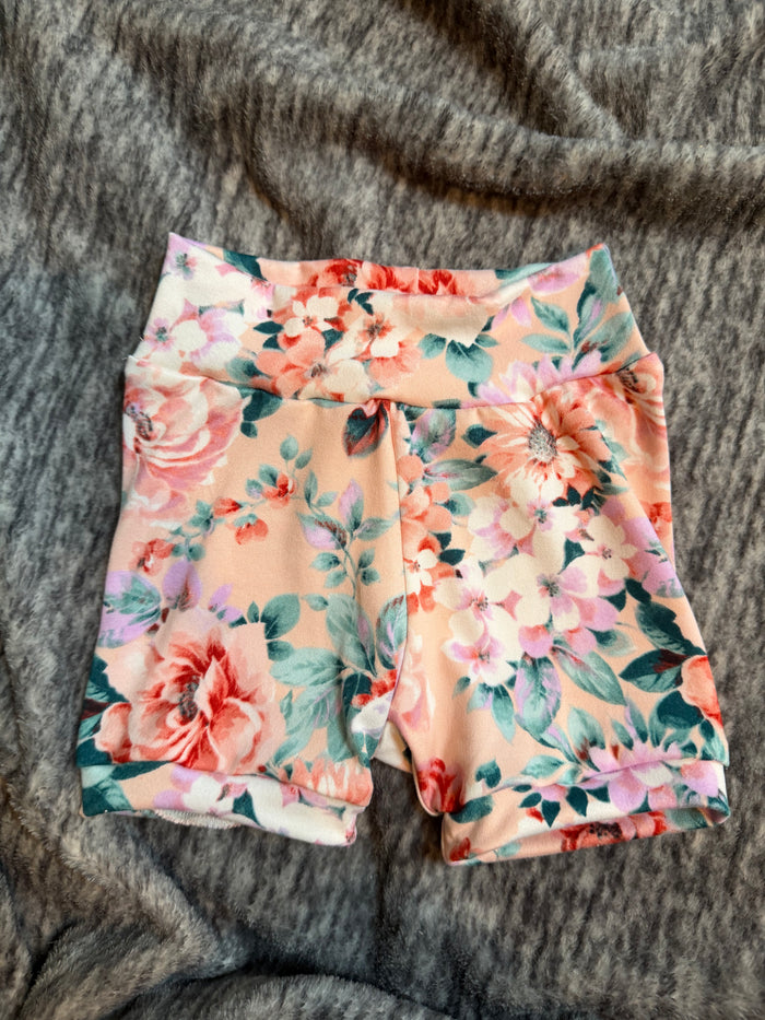 Floral 3-12m Shorts grow with me