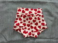 Red Hearts 3-6m  bummies