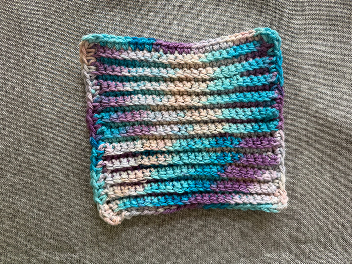 Purples & Blues Cotton Washcloth