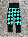 Argyle Miniloones 3-12m grow with me pants