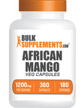 BulkSupplements.com African Mango Extract 360 capsules bottle image