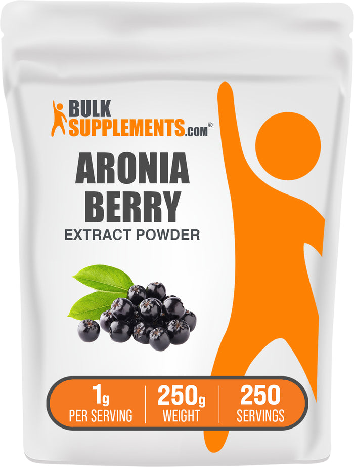 BulkSupplements.com Aronia Extract Powder 250g bag image
