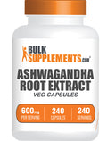 BulkSupplements.com Ashwagandha Extract 240 capsules bottle image