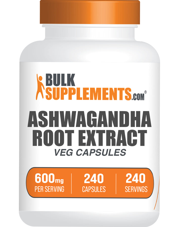 BulkSupplements.com Ashwagandha Extract 240 capsules bottle image
