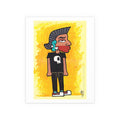AZTEC POCHO Print by LALO ALCARAZ