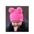 Baby-23 Double Pom Beanie New Candy Pink