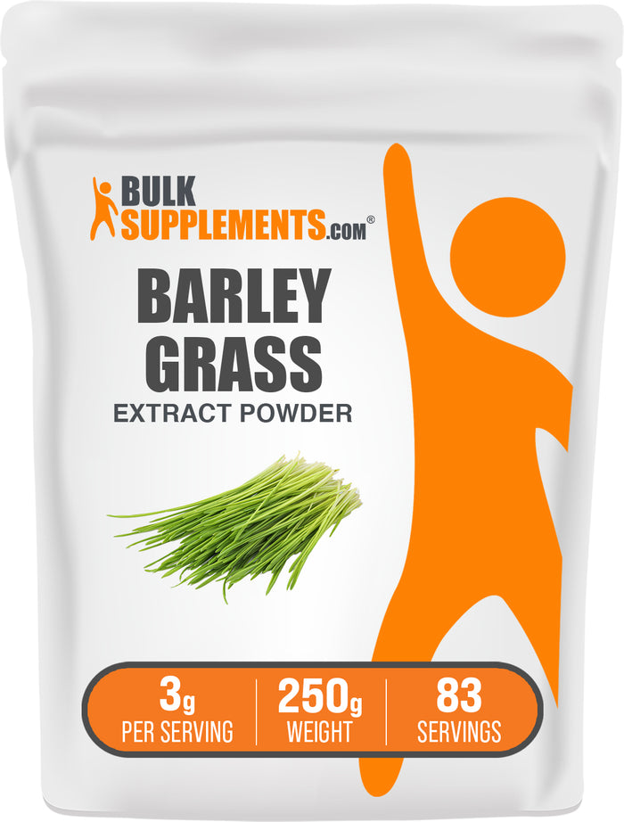 BulkSupplements.com Barley Grass Extract Powder 250g bag image