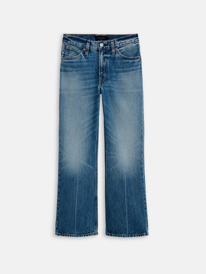 Bessette Mid-Rise Boot Cut Cropped Jean
