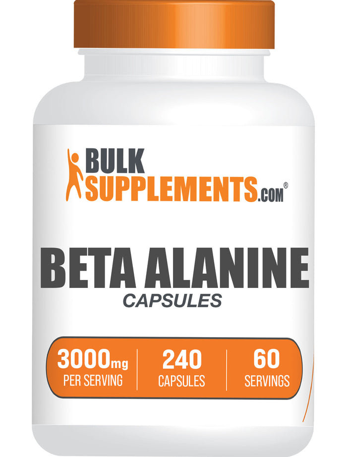 BulkSupplements.com Beta Alanine 240 capsules bottle image