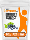 BulkSupplements.com Bilberry Extract Powder 500g bag image