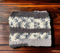 Black Grey Cotton Washcloth Scrubby Dishcloth