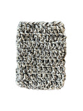 Black Grey White Cotton Crochet Soap Saver