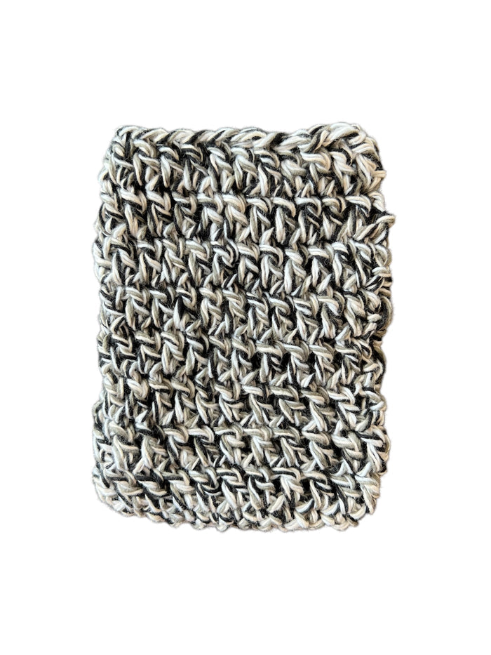Black Grey White Cotton Crochet Soap Saver