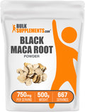 BulkSupplements.com Black Maca Powder 500g bag image