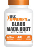 BulkSupplements.com Black Maca Root 420 capsules bottle image