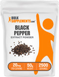 BulkSupplements.com Black Pepper Extract Powder 50g bag image