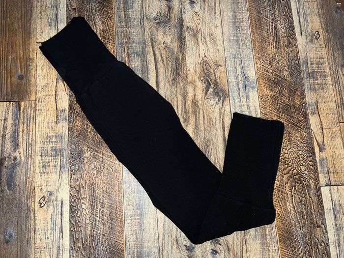 Black Solid  3-6yr  grow with me pants Monsterloones