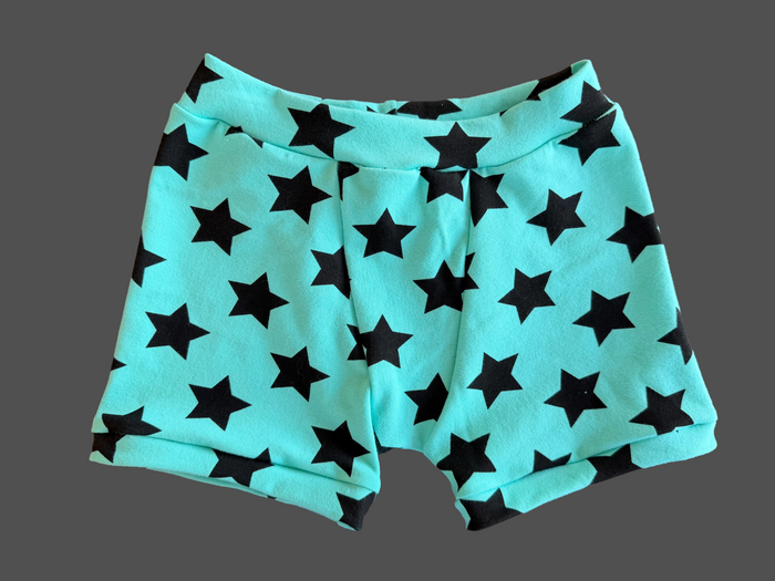 Black stars on Mint 6Y kids Boxer Briefs Underwear