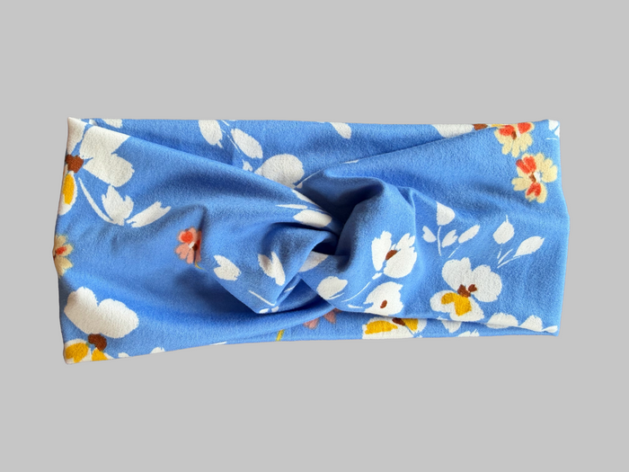 Blue floral Adult Headband