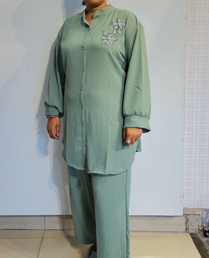 BlueHand embroidered Co-ord Set