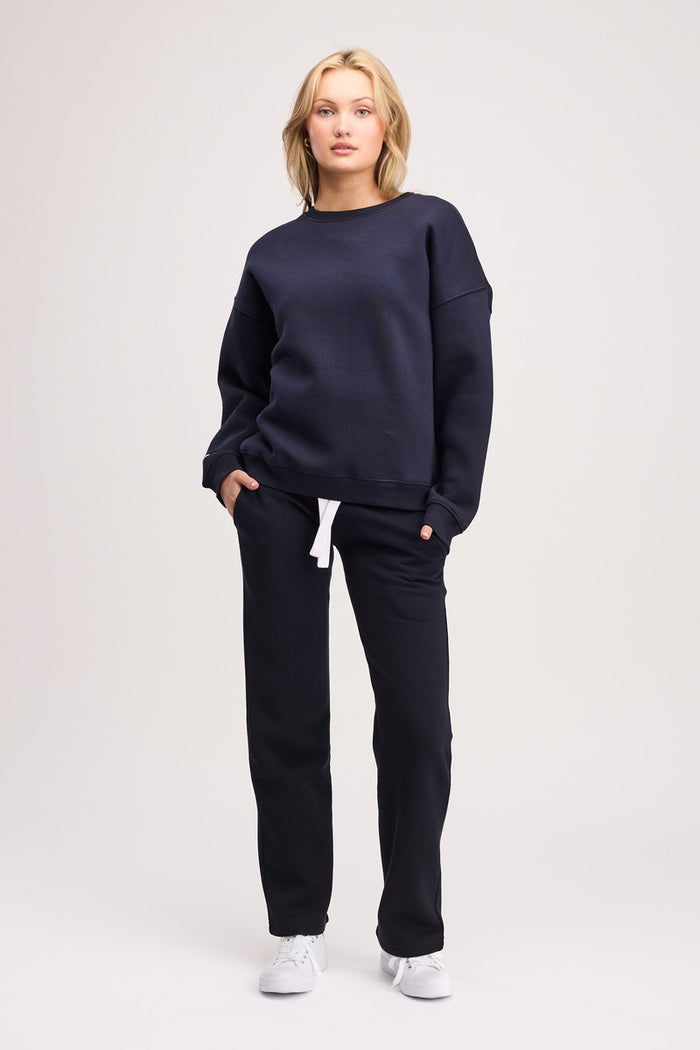 Boxed Crewneck Unisex Original Navy