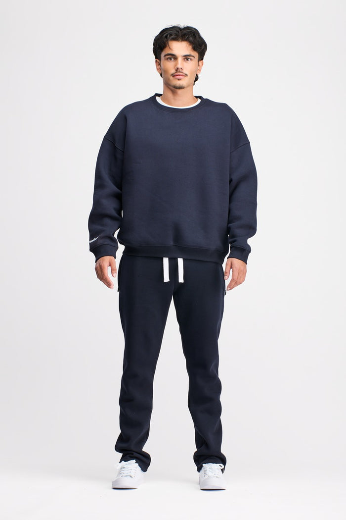 Boxed Crewneck Unisex Original Navy