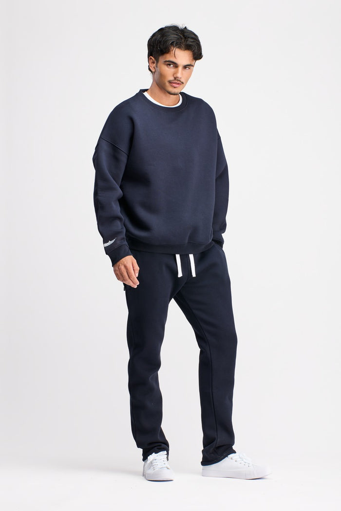 Boxed Crewneck Unisex Original Navy