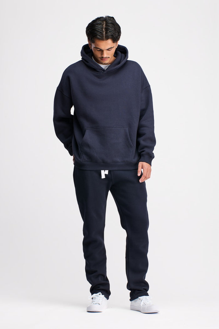 Boxed Hoodie Unisex Original Navy