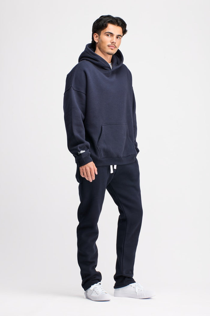 Boxed Hoodie Unisex Original Navy