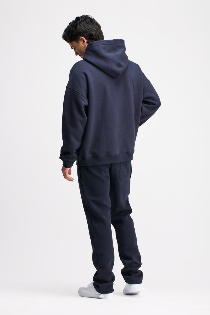Boxed Hoodie Unisex Original Navy