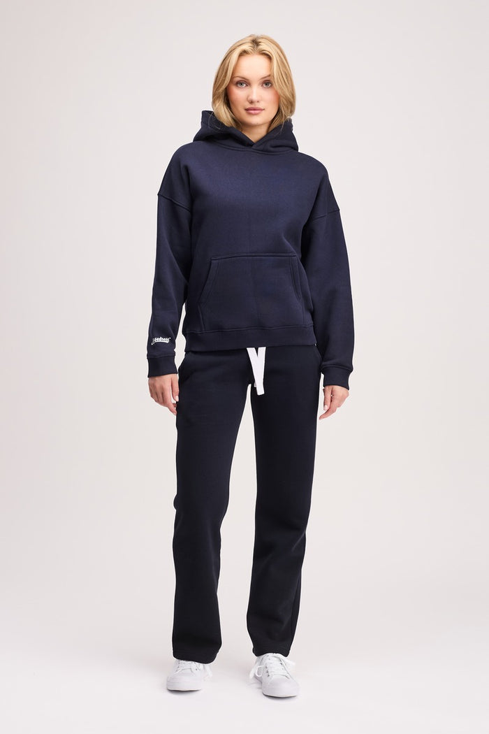 Boxed Hoodie Unisex Original Navy