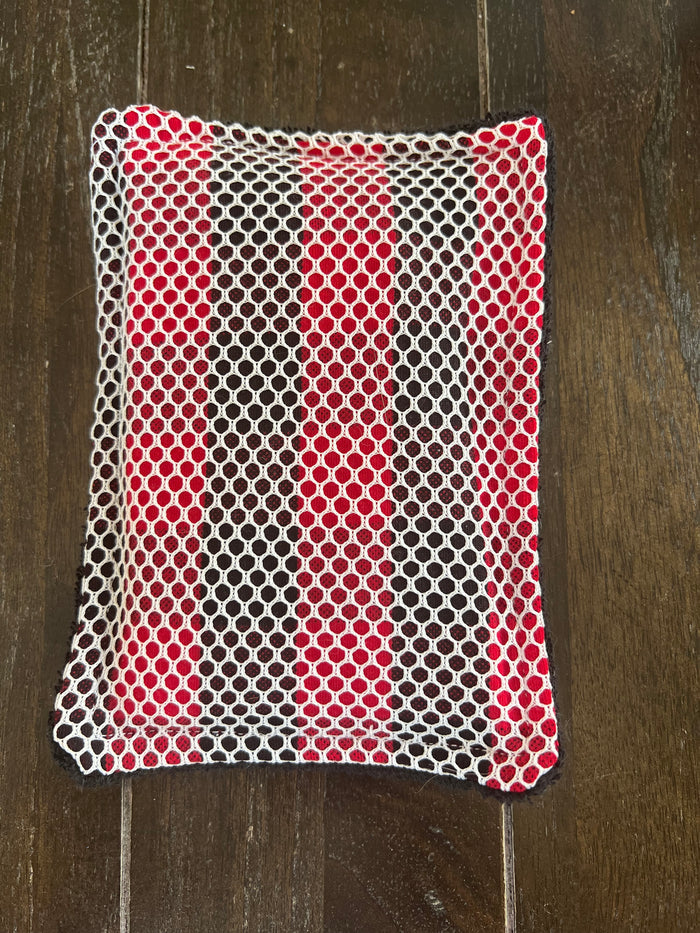 Buffalo Plaid reusable dish scrubber sponge