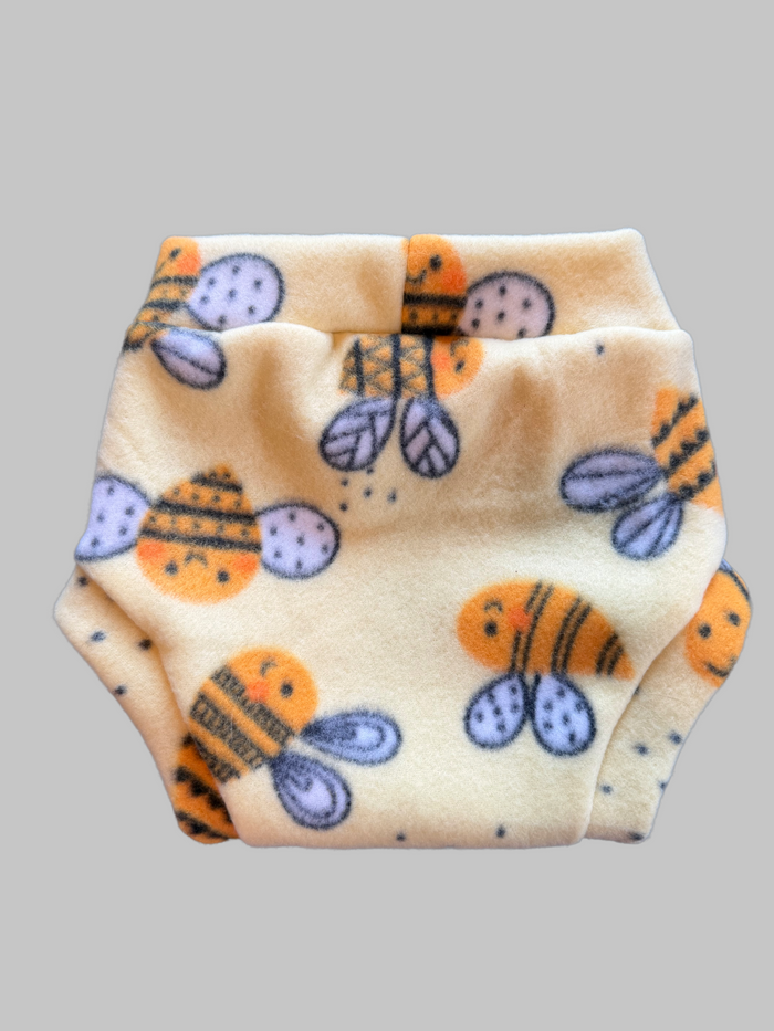 Bumblebees Large Fleece Diaper Cover