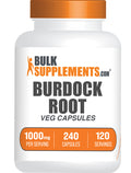 BulkSupplements.com Burdock Root Extract 240 capsules bottle image