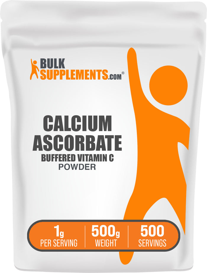 BulkSupplements.com Calcium Ascorbate Powder 500g bag image