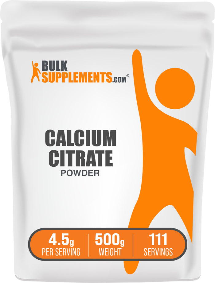 BulkSupplements.com Calcium Citrate Powder 500g bag image
