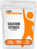 BulkSupplements.com Calcium Citrate Powder 500g bag image