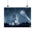CALLING OBAMA by LALO ALCARAZ - Horizontal Print Political Cartoon Matte Poster —