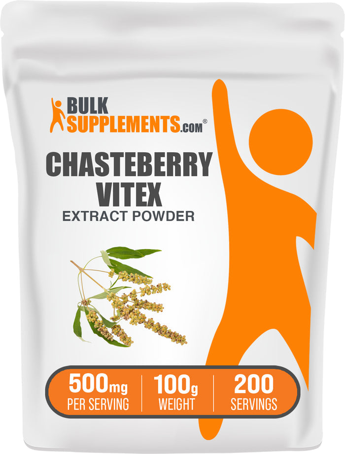 BulkSupplements.com Chasteberry Extract Powder 100g bag image