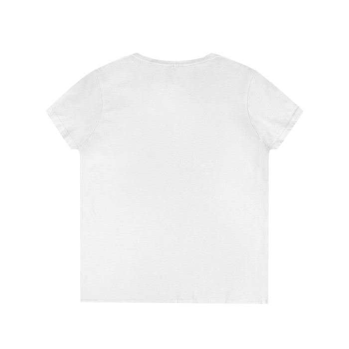 CHINGA TU MIGRA Heart Hero Ladies' V-Neck T-Shirt