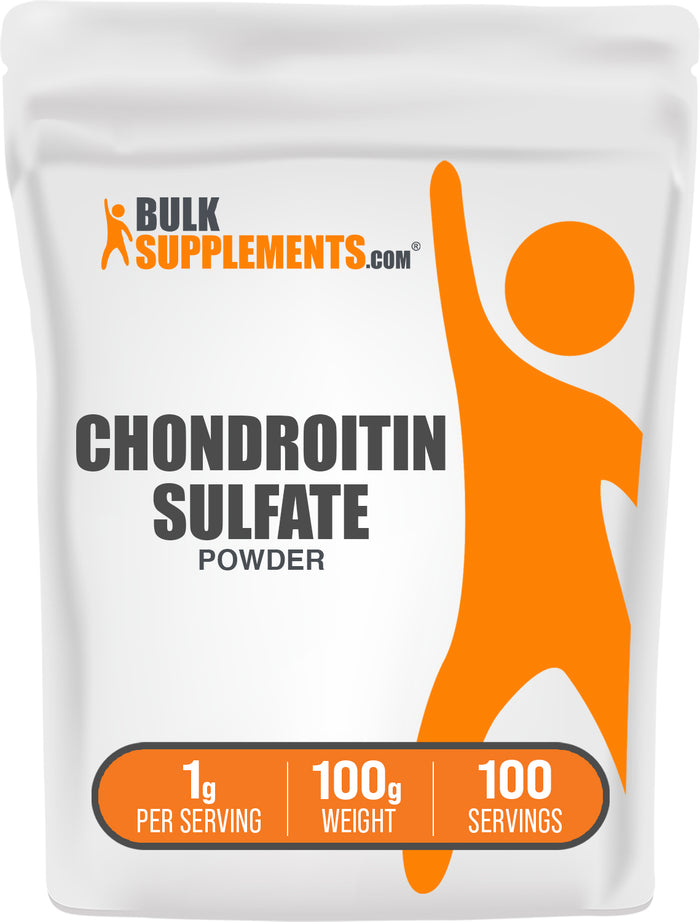 BulkSupplements.com Chondroitin Sulfate Powder 100g bag image