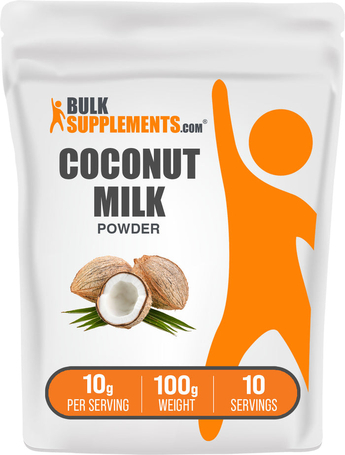 BulkSupplements.com Coconut milk powder 100g bag image